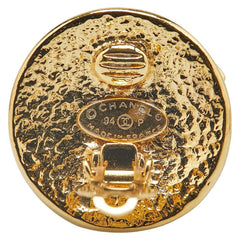 シャネル ココマーク ラウンド イヤリング ゴールド メッキ レディース CHANEL 【中古】