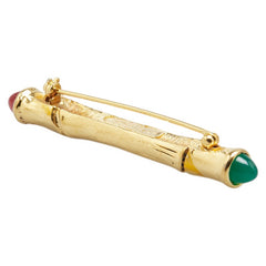 シャネル バンブー グリポワ ブローチ ゴールド メッキ レディース CHANEL 【中古】