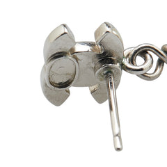 シャネル ココマーク ラインストーン スイング ピアス シルバー メタル フェイクパール レディース CHANEL 【中古】