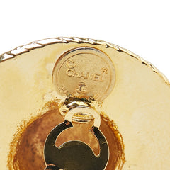 シャネル 麦わら帽子 リボン モチーフ イヤリング メッキ レディース CHANEL 【中古】