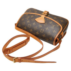 ルイ ヴィトン モノグラム ソローニュ 斜め掛け ショルダーバッグ M42250 ブラウン PVC レザー レディース LOUIS VUITTON 【中古】
