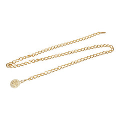 シャネル ココマーク チェーン ベルト ゴールド メッキ レディース CHANEL 【中古】