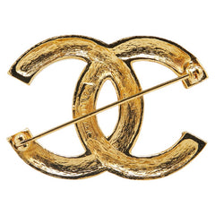 シャネル ココマーク ラインストーン ブローチ ゴールド メッキ レディース CHANEL 【中古】