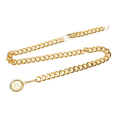 シャネル ヴィンテージ ココマーク 31 RUE CAMBON PARIS チェーン ベルト ゴールド メッキ レディース CHANEL 【中古】