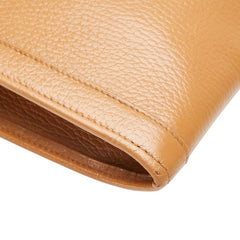 エルメス ジジェGM セカンドバッグ クラッチバッグ ブラウン レザー レディース HERMES 【中古】