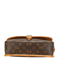 ルイ ヴィトン モノグラム ソローニュ 斜め掛け ショルダーバッグ M42250 ブラウン PVC レザー レディース LOUIS VUITTON 【中古】