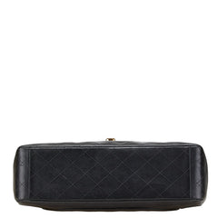 シャネル ココマーク デカマトラッセ34 斜め掛け チェーン ショルダーバッグ ブラック レザー レディース CHANEL 【中古】