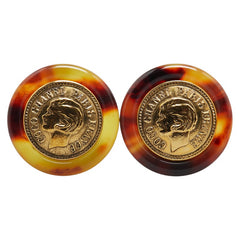 シャネル ヴィンテージ コイン イヤリング ゴールド メッキ レディース CHANEL 【中古】