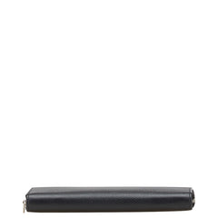 セリーヌ 長財布 ラウンドファスナー ブラック レザー レディース CELINE 【中古】