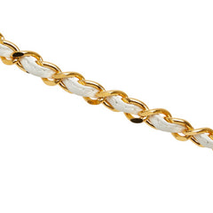 シャネル トリプルココマーク ショルダーバッグ ホワイト キャビアスキン レディース CHANEL 【中古】