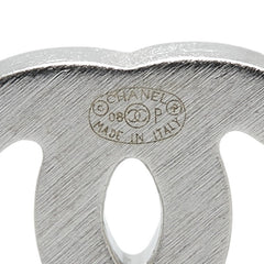 シャネル ココマーク ハート モチーフ ラインストーン ピアス シルバー メタル レディース CHANEL 【中古】