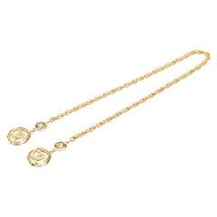 シャネル ココマーク ラリエット ネックレス ゴールド メッキ レディース CHANEL 【中古】