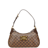 ルイ ヴィトン ダミエ テムズPM ワンショルダーバッグ ハンドバッグ N48180 ブラウン PVC レザー レディース LOUIS VUITTON 【中古】