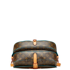 ルイ ヴィトン モノグラム ペルフォレ フローレ ソミュール30 斜め掛け ショルダーバッグ M93998 ブラウン テュルコワーズ ターコイズ PVC レザー レディース LOUIS VUITTON 【中古】