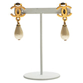 シャネル ヴィンテージ ココマーク イヤリング ゴールド メッキ フェイクパール レディース CHANEL 【中古】