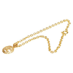 シャネル ヴィンテージ ココマーク ラウンド サークル ネックレス ゴールド メッキ レディース CHANEL 【中古】