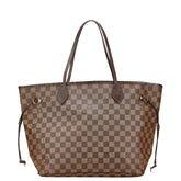 ルイ ヴィトン ダミエ ネヴァーフルMM トートバッグ ショルダーバッグ N40599 ブラウン PVC レザー レディース LOUIS VUITTON 【中古】