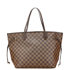 ルイ ヴィトン ダミエ ネヴァーフルMM トートバッグ ショルダーバッグ N40599 ブラウン PVC レザー レディース LOUIS VUITTON 【中古】