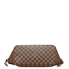 ルイ ヴィトン ダミエ ネヴァーフルMM トートバッグ ショルダーバッグ N40599 ブラウン PVC レザー レディース LOUIS VUITTON 【中古】