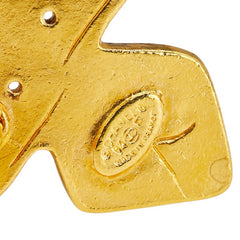 シャネル ココマーク クロス ブローチ ゴールド メッキ レディース CHANEL 【中古】