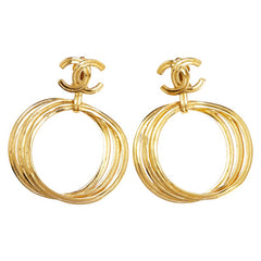 シャネル ココマーク イヤリング ゴールド メッキ レディース CHANEL 【中古】