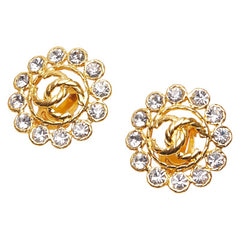 シャネル ヴィンテージ ココマーク イヤリング ゴールド メッキ ビジュー レディース CHANEL 【中古】