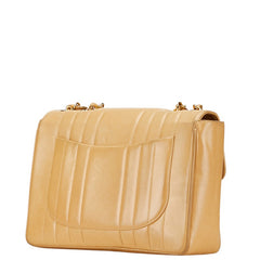 シャネル マドモワゼル ココマーク チェーン ショルダーバッグ ハンドバッグ ベージュ ラムスキン レディース CHANEL 【中古】