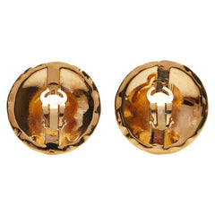 シャネル ココマーク マトラッセ ラウンド イヤリング ゴールド メッキ レディース CHANEL 【中古】