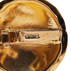 シャネル ココマーク マトラッセ ラウンド イヤリング ゴールド メッキ レディース CHANEL 【中古】