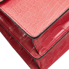 グッチ デュオニュソス クロコダイル ハンドバッグ ショルダーバッグ 2WAY 446869 ピンク レザー レディース GUCCI 【中古】