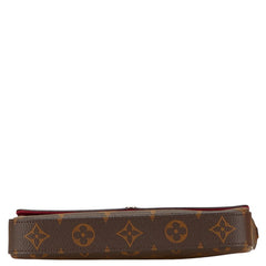 ルイ ヴィトン モノグラム ポシェット フェリシー ショルダーバッグ ポーチ クラッチバッグ M61276 ブラウン フューシャ PVC レザー レディース LOUIS VUITTON 【中古】