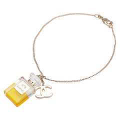 シャネル ココマーク No.5 香水 モチーフ チェーン ブレスレット ゴールド メッキ レディース CHANEL 【中古】