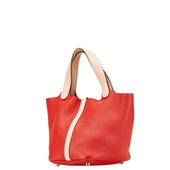 エルメス ピコタンロックタッチPM ハンドバッグ ルージュトマト ローズエグランタイン トリヨンクレマンス ヴォースイフト レディース HERMES 【中古】