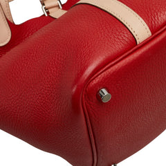 エルメス ピコタンロックタッチPM ハンドバッグ ルージュトマト ローズエグランタイン トリヨンクレマンス ヴォースイフト レディース HERMES 【中古】