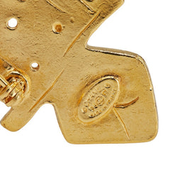 シャネル ヴィンテージ ココマーク クロス 十字架 ブローチ ゴールド メッキ レディース CHANEL 【中古】