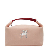 エルメス ブリッド ア ブラック ガブリエルGM ハンドバッグ レッド系 キャンバス レディース HERMES 【中古】