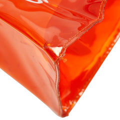 エルメス ビニールケリー 不思議の国 エルメスへの旅展 ハンドバッグ トートバッグ オレンジ ビニール レディース HERMES 【中古】