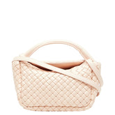 ボッテガヴェネタ イントレチャート スモール コブル ハンドバッグ ショルダーバッグ 2WAY ピンク レザー レディース BOTTEGAVENETA 【中古】