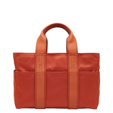 エルメス アカプルコPM トートバッグ ハンドバッグ オレンジ レザー ナイロンキャンバス レディース HERMES 【中古】