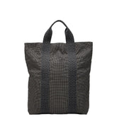 エルメス エールライン カバス ハンドバッグ トートバッグ グレー キャンバス レディース HERMES 【中古】