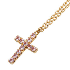 カルティエ シンボル クロス チェーン ペンダントネックレス K18PG ピンクゴールド レディース CARTIER 【中古】