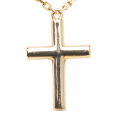 カルティエ シンボル クロス チェーン ペンダントネックレス K18PG ピンクゴールド レディース CARTIER 【中古】