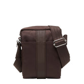 エルメス アカプルコ バンドリエールPM 斜め掛け ショルダーバッグ ポシェット ブラウン トワルシェブロン レザー レディース HERMES 【中古】