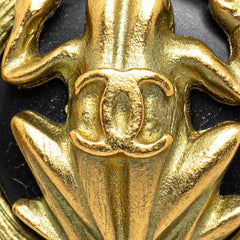 シャネル ヴィンテージ ココマーク イヤリング ゴールド ブラック メッキ レディース CHANEL 【中古】