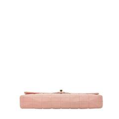 シャネル チョコバー ココマーク チェーン ショルダーバッグ ピンク ラムスキン レディース CHANEL 【中古】