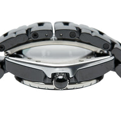 シャネル J12 33MM 12Pルビー 腕時計 H1634 クオーツ ブラック文字盤 ステンレススチール ブラックセラミック レディース CHANEL 【中古】