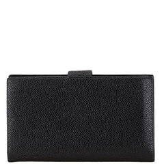 シャネル ココマーク がま口 長財布 ブラック キャビアスキン レディース CHANEL 【中古】