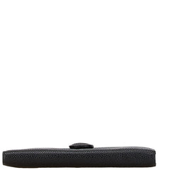 シャネル ココマーク がま口 長財布 ブラック キャビアスキン レディース CHANEL 【中古】