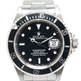 ロレックス サブマリーナ デイト 腕時計 16610 自動巻き ブラック文字盤 ステンレススチール メンズ ROLEX 【中古】