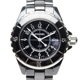 シャネル J12 腕時計 H0682 クオーツ ブラック文字盤 ステンレススチール セラミック レディース CHANEL 【中古】